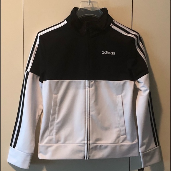 Adidas Boys Colorblock Tricot Track Jacket - Picture 1 of 9